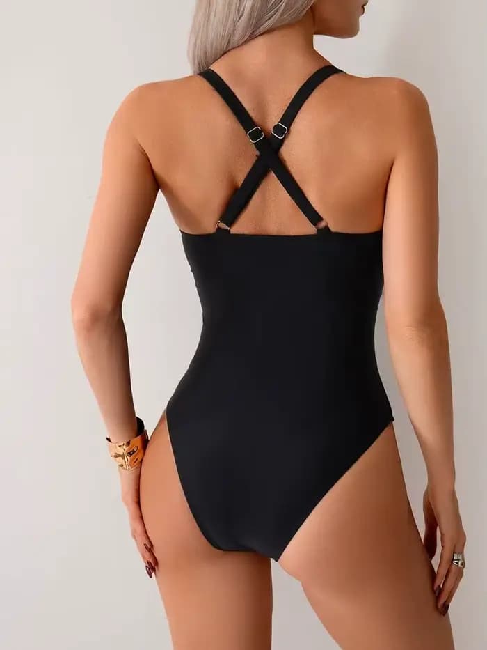 Maillot de bain une pièce en maille pour femmes