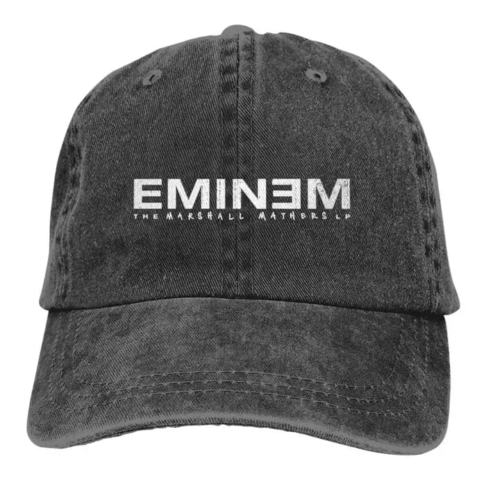 Casquettes de baseball vintage Eminem Rap God pour hommes et femmes, effet vieilli et délavé, ajustables, pour activités de plein air