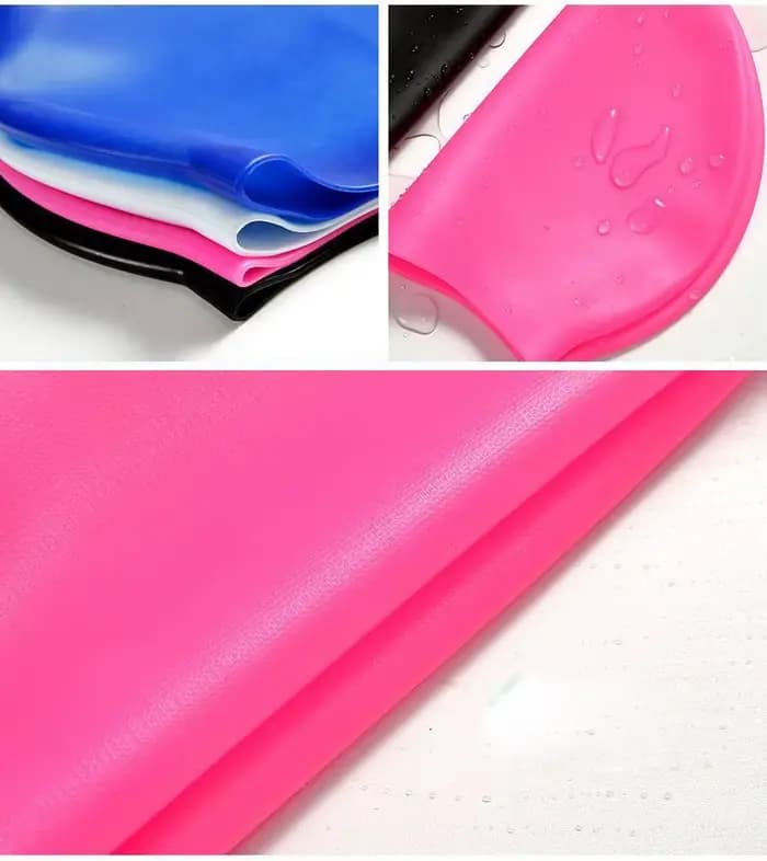 Bonnet de natation en silicone pour adultes