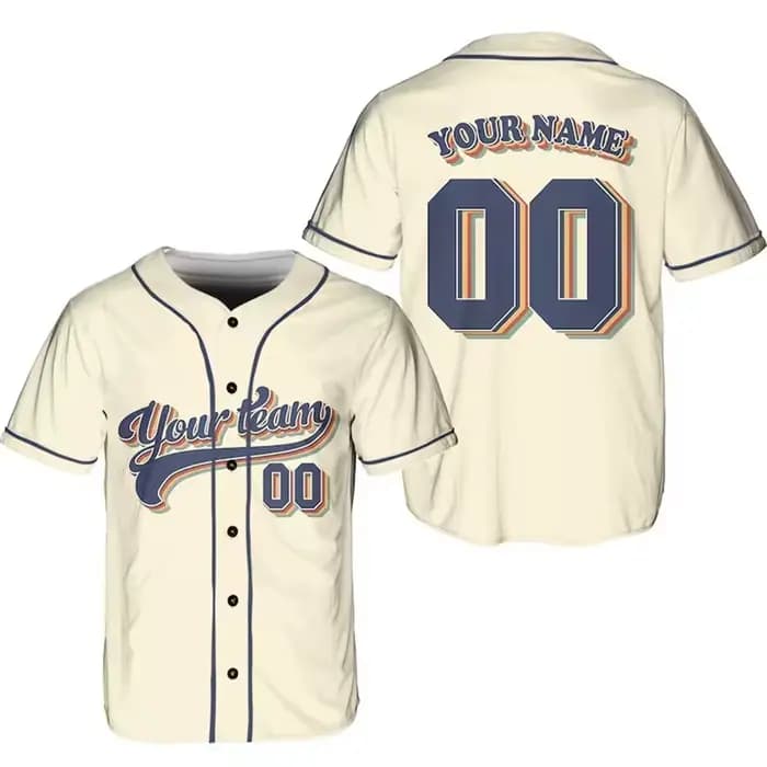 Maillot de baseball vintage personnalisé pour homme, uniforme de baseball personnalisé avec nom et numéro d'équipe imprimés, t-shirt de sport