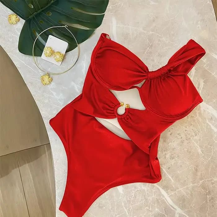 Maillot de bain une pièce push-up à armatures
