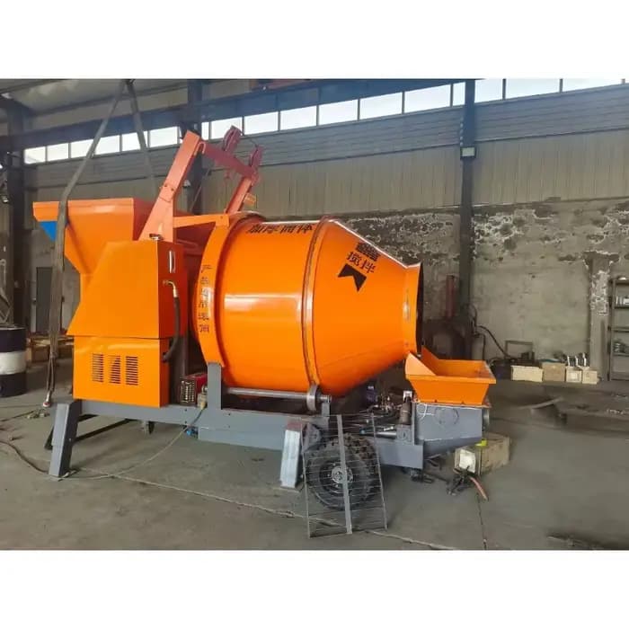 Pompe à béton mobile intégrée diesel avec moteur et composants essentiels, prix compétitif, personnalisable, à vendre