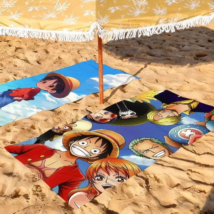 Serviettes de plage à séchage rapide O-ONE P-PIECE Anime, idéales pour les piscines, le camping, le yoga et la salle de sport