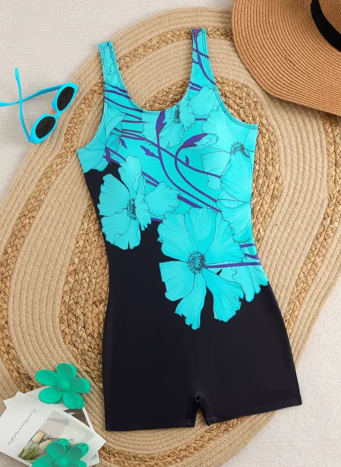 Maillot de bain une pièce imprimé sportif 2026 pour femme