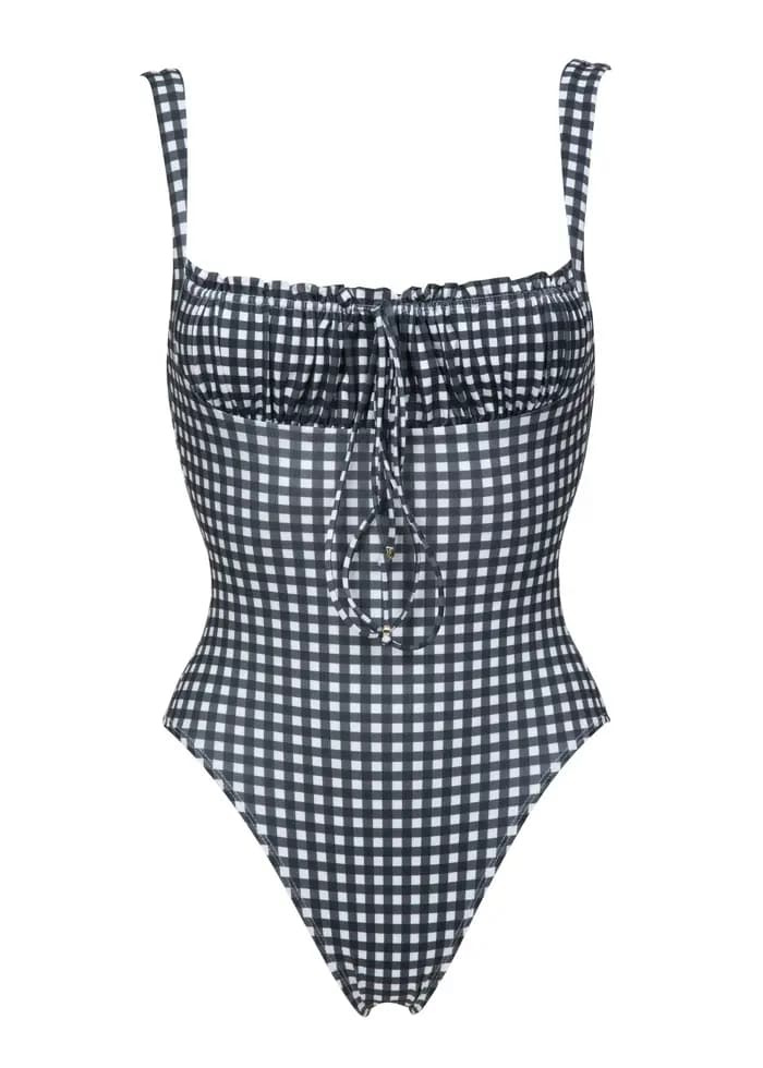 Maillot de bain une pièce imprimé avec jupe