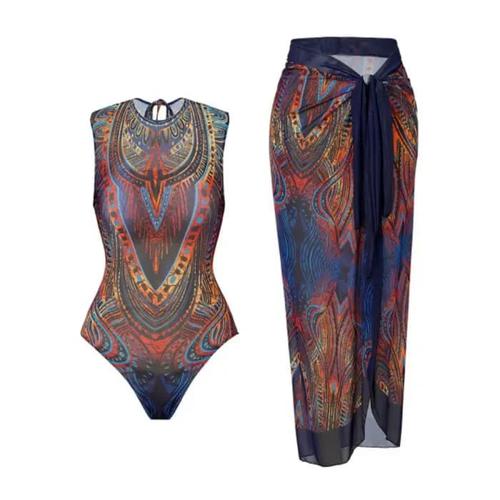 Maillot de bain une pièce transparent UPF50