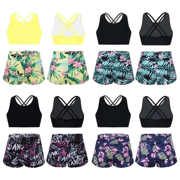 Maillot de bain imprimé floral pour enfants