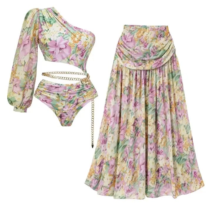 Maillot de bain avec jupe pour femmes
