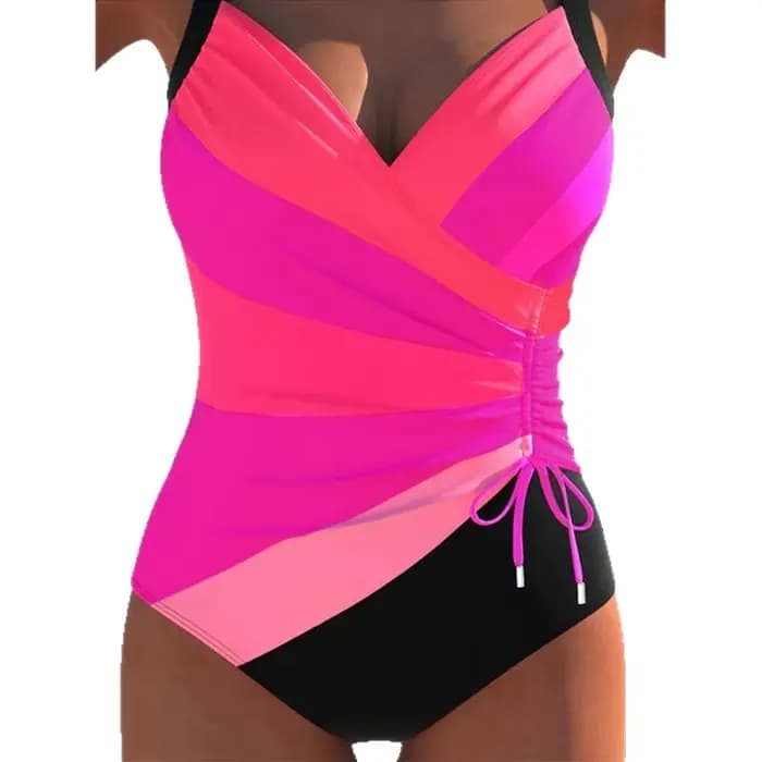 Maillot de bain une pièce imprimé plage coupe ajustée pour les vacances