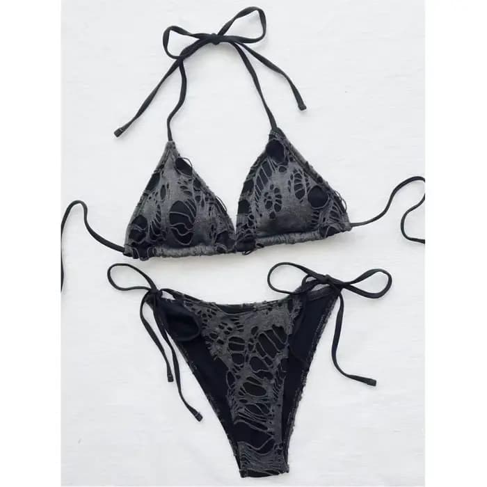 DistMurcia-Maillot de bain gothique grunge pour femmes