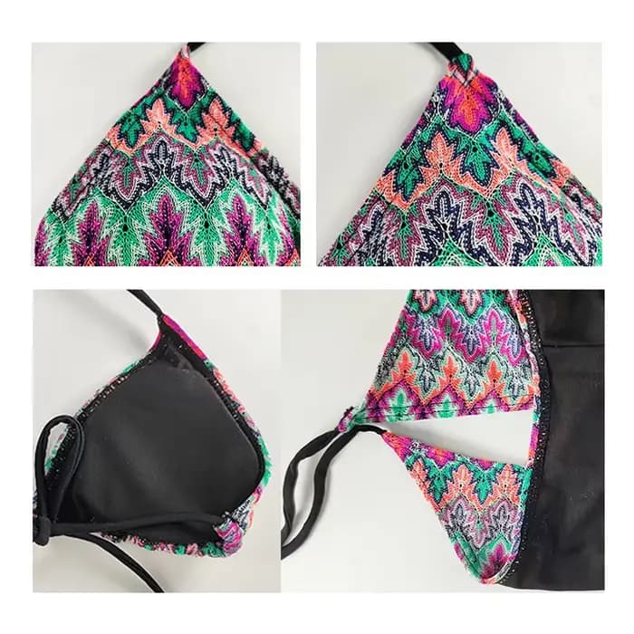 Sexy Bikini Boho maillot de bain imprimé String