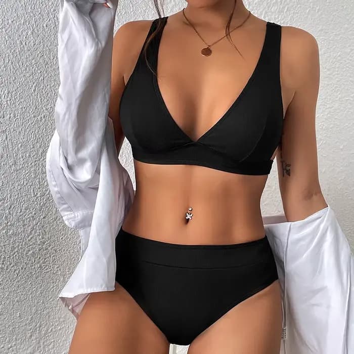 Nouveau style d'été, bikini deux pièces à fines bretelles