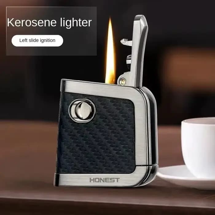 Briquet HONEST pour homme, coupe-vent, personnalité créative, briquet Vintage haut de gamme, comme cadeau pour petit ami