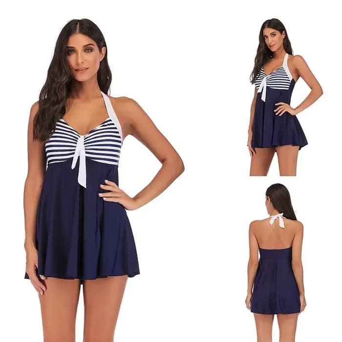 Grande taille Vintage maillot de bain deux pièces