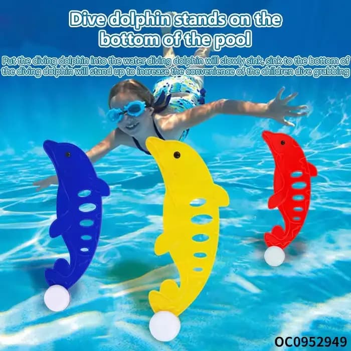 Ensemble de jouets de plongée pour piscine, chasse au trésor, torpille, poisson, anneaux d'eau, plantes, dauphin, bouée, jouets de plongée pour enfants, cadeaux d'anniversaire