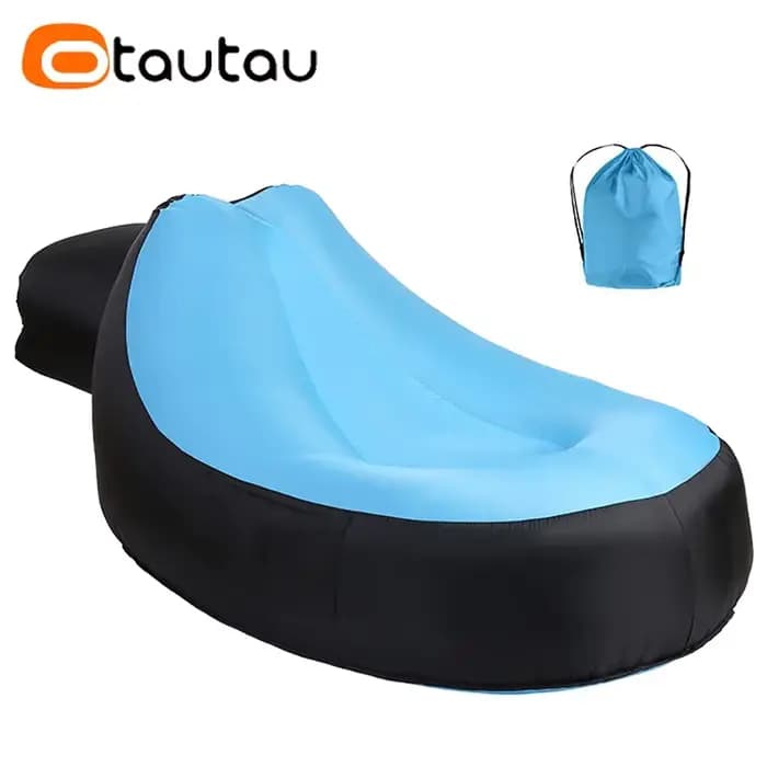 OTAUTAU-Chaise longue gonflable portable, canapé de camping en plein air, pouf confortable, pouf, jardin, plage, piscine, chaise longue inclinable SF112