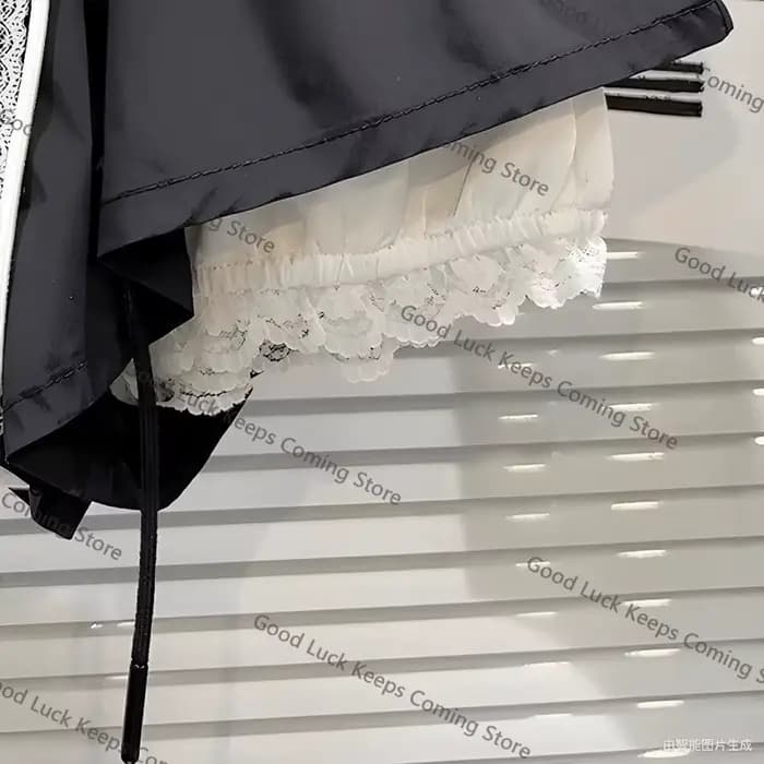 Short femme été 2025 nouveau blanc mode coréenne Harajuku ballon jupe courte