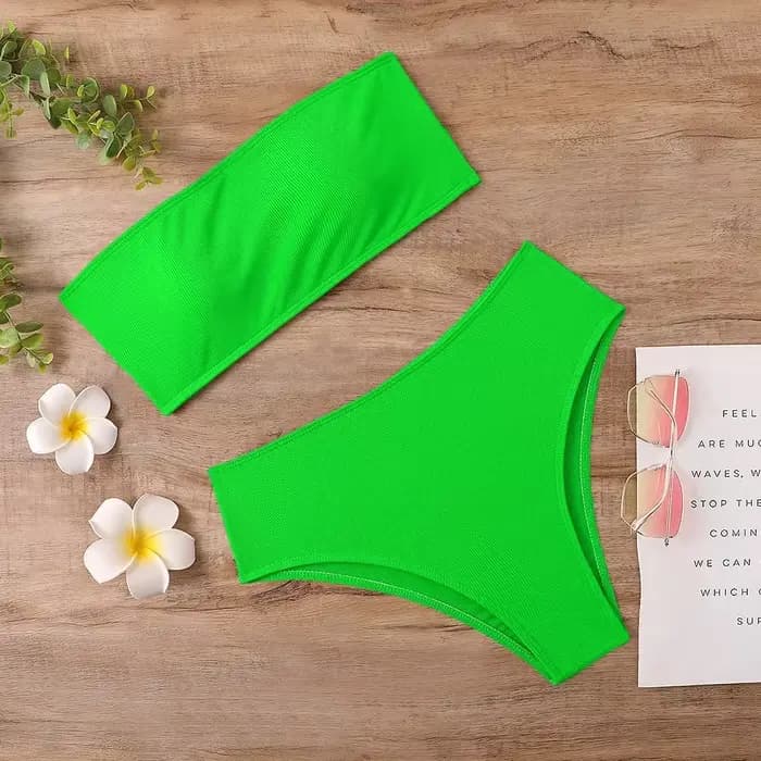 2023 Nouveau sport sexy bikini rayure taille haute maillot de bain