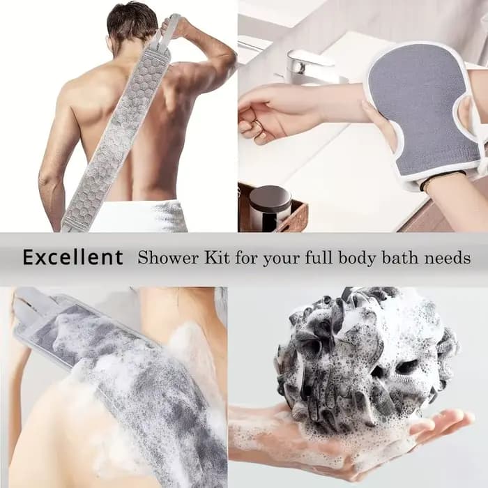 Ensemble exfoliant pour le dos 3 pièces