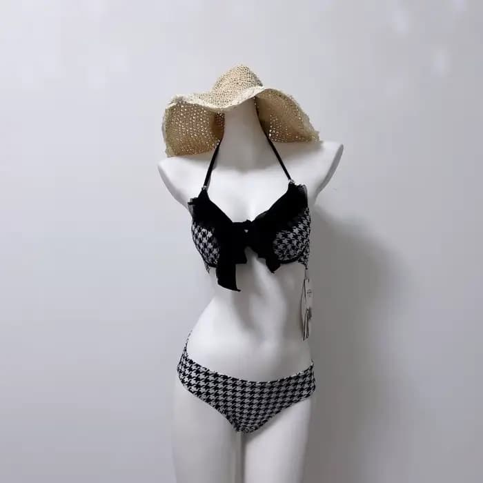 Ensemble de bikini gothique vintage noir Spice Girls pour femmes