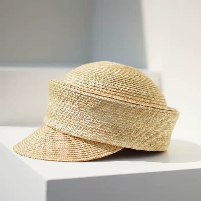 Chapeau de soleil d'été pour femme, chapeau de paille irrégulier, visière, chapeau de journal, activ