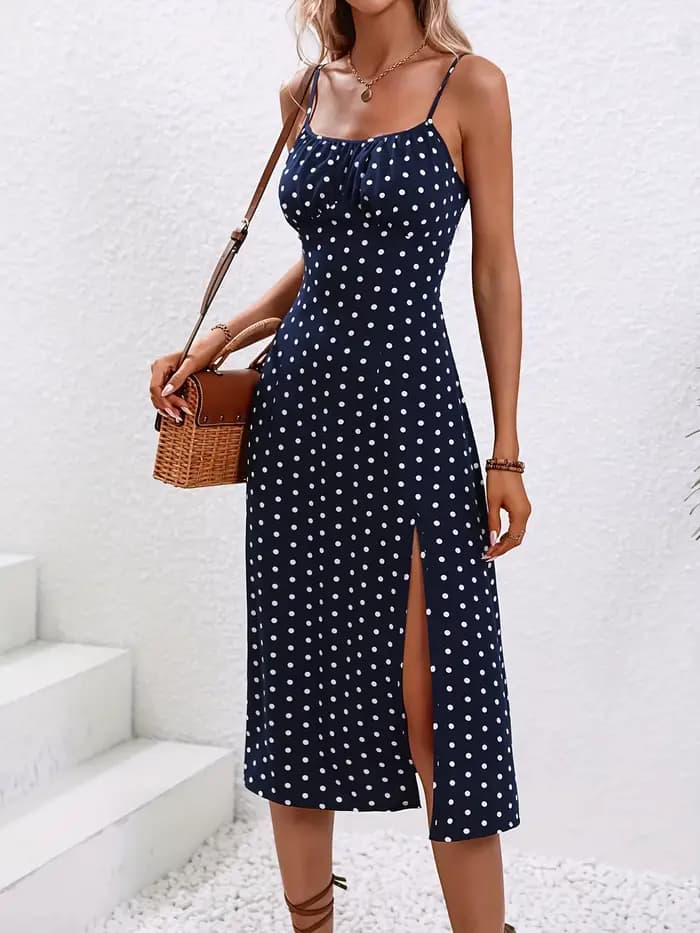 Robe de plage style Boho pour femmes, imprimé Floral, bretelles Spaghetti, imprimé, bretelles élégan