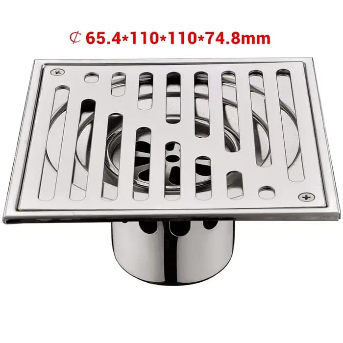 Bangnolux – grille de douche carrée en acier inoxydable SUS 304, grille de déchets de sol carrée, gr