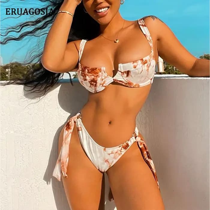 Maillots de bain bikinis sexy à armatures pour femmes, ensemble de bikini brésilien, maillots de bai