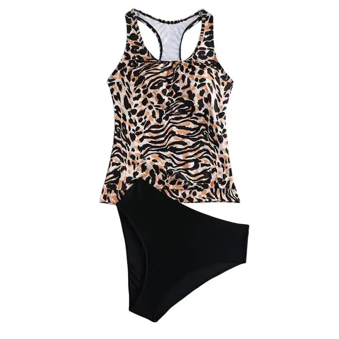Maillots de bain pour femmes, ensemble Tankini, haut avec short, taille basse, maillots de bain spor