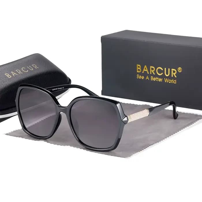BARCUR Design lunettes de soleil polarisées femmes UV400 dame mode dégradé lunettes de soleil pour l