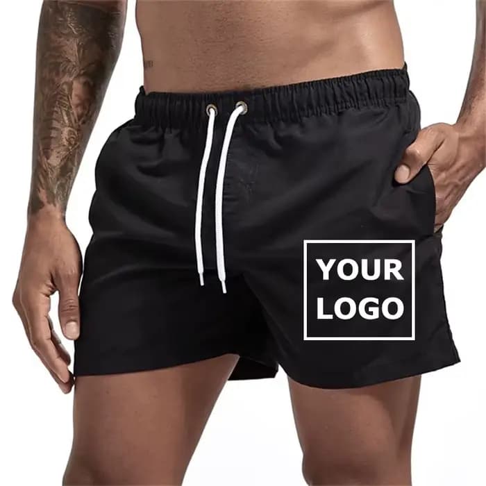Maillot de bain imprimé personnalisé pour hommes, short de plage décontracté avec poches, doublure e