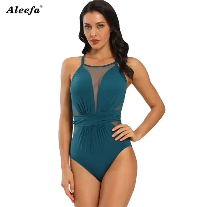 Maillots de bain une pièce pour femmes et filles, contrôle du ventre, Monokini en maille, pour femme