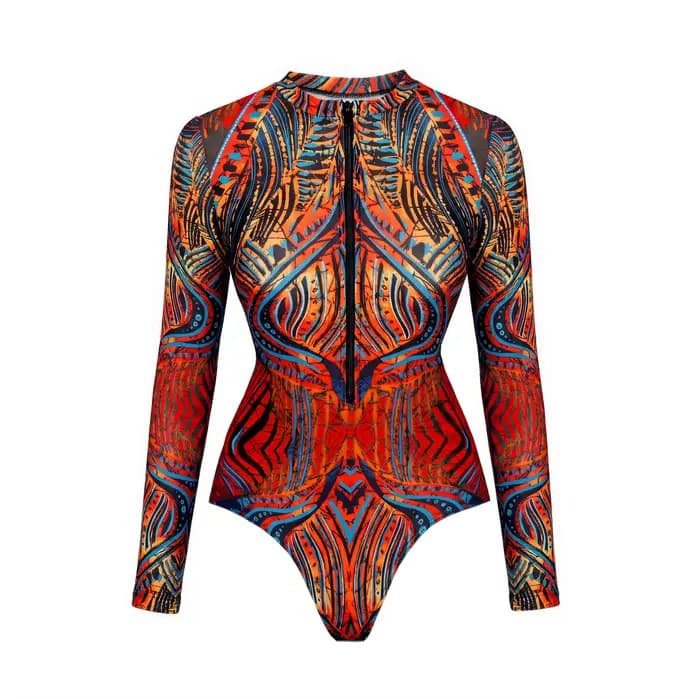 Nouveau Maillot de Bain 2 Pièces Femme 2026 – Ensemble Bikini Sport Surf Manches Longues – Maillot d