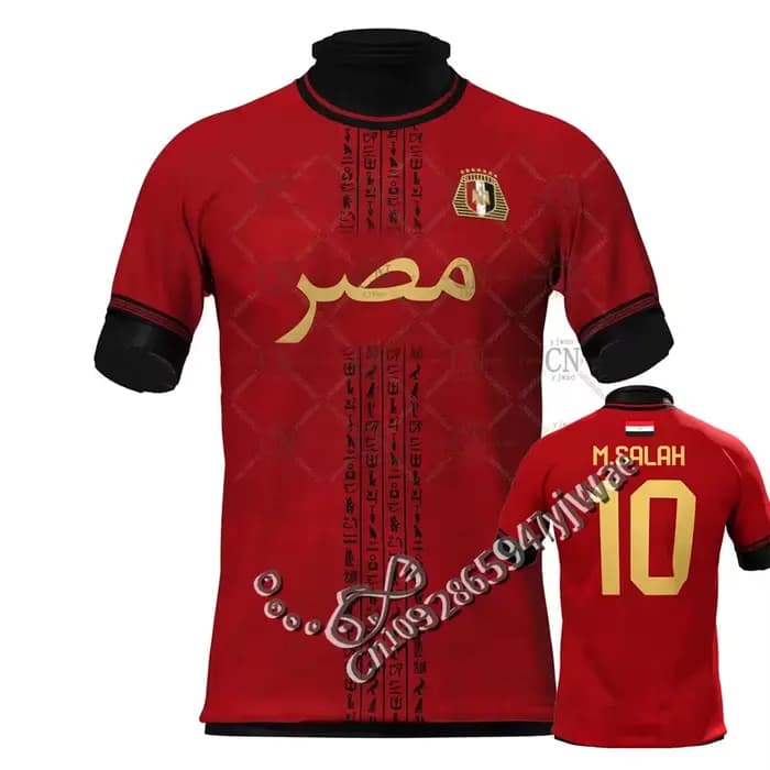 Nouveau maillot de football égyptien n°10 édition limitée, vêtements de sport à manches courtes, res