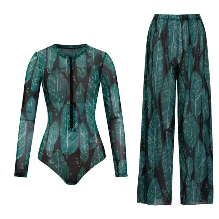 Maillot de bain sexy pour femmes, imprimé, 2 pièces, jupe longue, push-up, biquini, maillot de bain