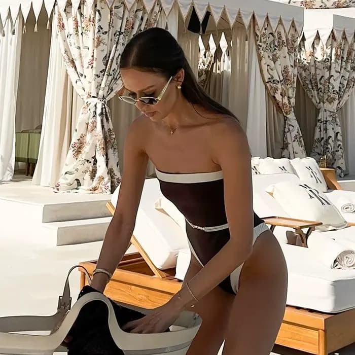 BanRib-Maillot de bain une pièce sexy pour femmes, bikini, taille haute, monokini, vêtements de plag
