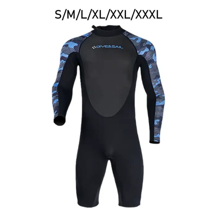 Combinaison de plongée en néoprène pour hommes, 2mm, fermeture éclair au dos, Protection solaire, ma