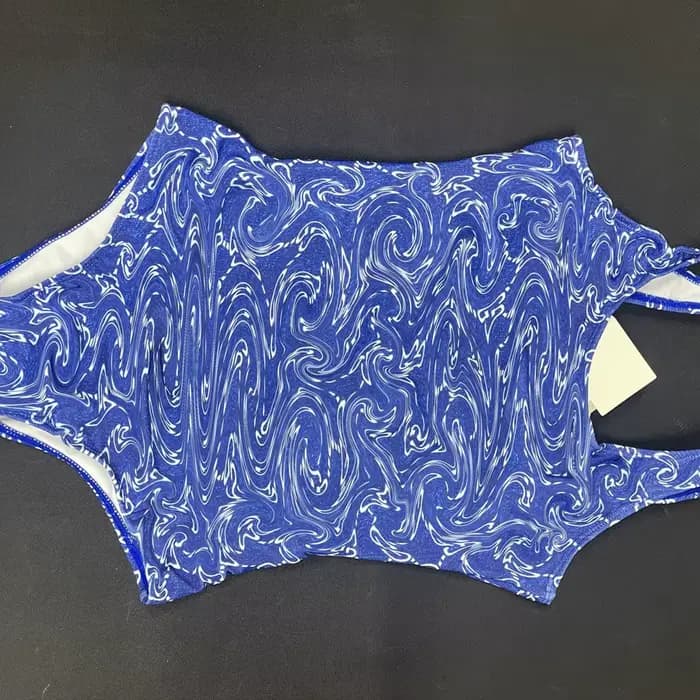 Maillot de bain Bikini pour femmes, transfrontalier, Double épaule, imprimé 3D, Triangle une pièce,