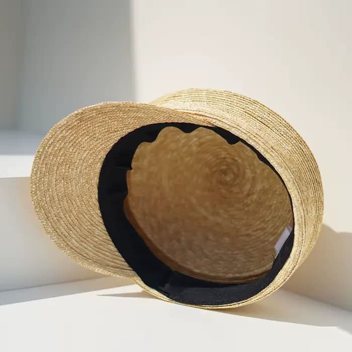 Chapeau de soleil d'été pour femme, chapeau de paille irrégulier, visière, chapeau de journal, activ