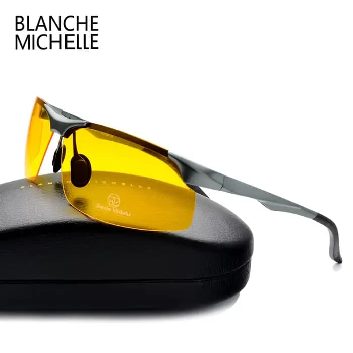 Lunettes de soleil polarisées en aluminium et magnésium pour hommes, pour sport, conduite, Vision no