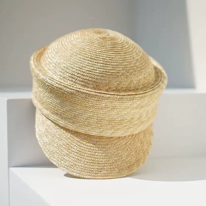 Chapeau de soleil d'été pour femme, chapeau de paille irrégulier, visière, chapeau de journal, activ