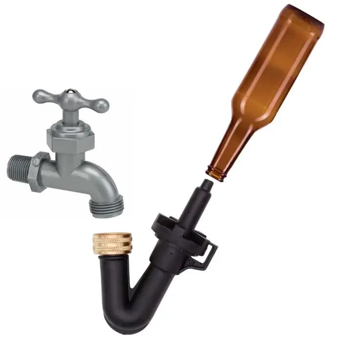 Lave-bouteille à simple souffle pour brassage à domicile, équipement de livres de bière et de vin, r