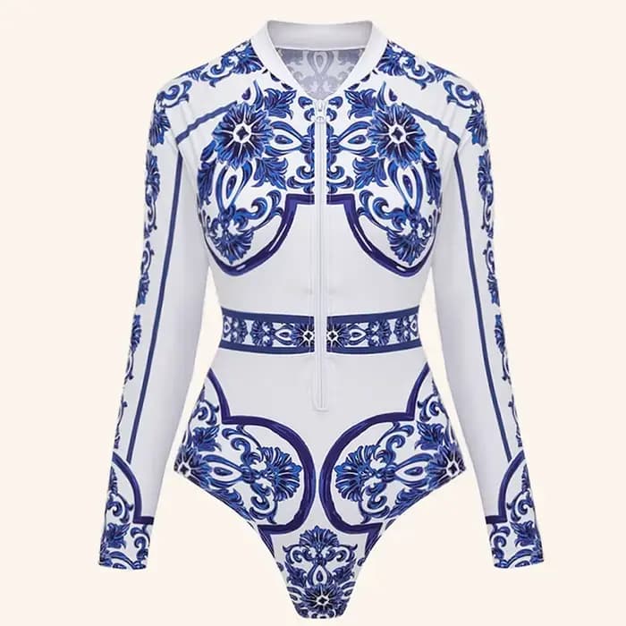 Femmes nouveau surf Sport maillot de bain manches longues une pièce maillot de bain maillots de bain
