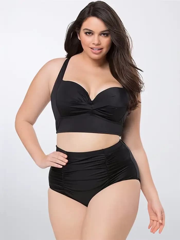 Grande taille maillots de bain femmes 2026 Sexy taille haute Bikini 2 pièces maillot de bain Biquini