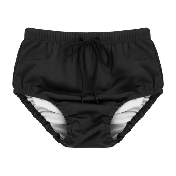 Sous-vêtements de bain réutilisables pour enfants avec cordon de serrage, culottes de natation pour