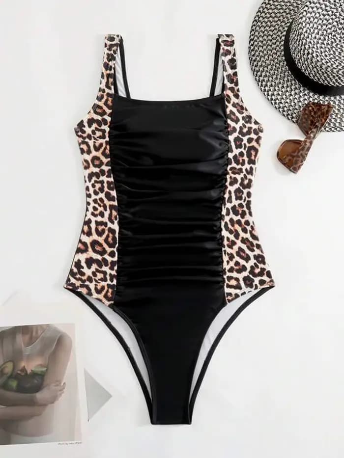 Léopard maillot de bain femmes 2026 une pièce mince maillots de bain vintage dame baigneurs maillot