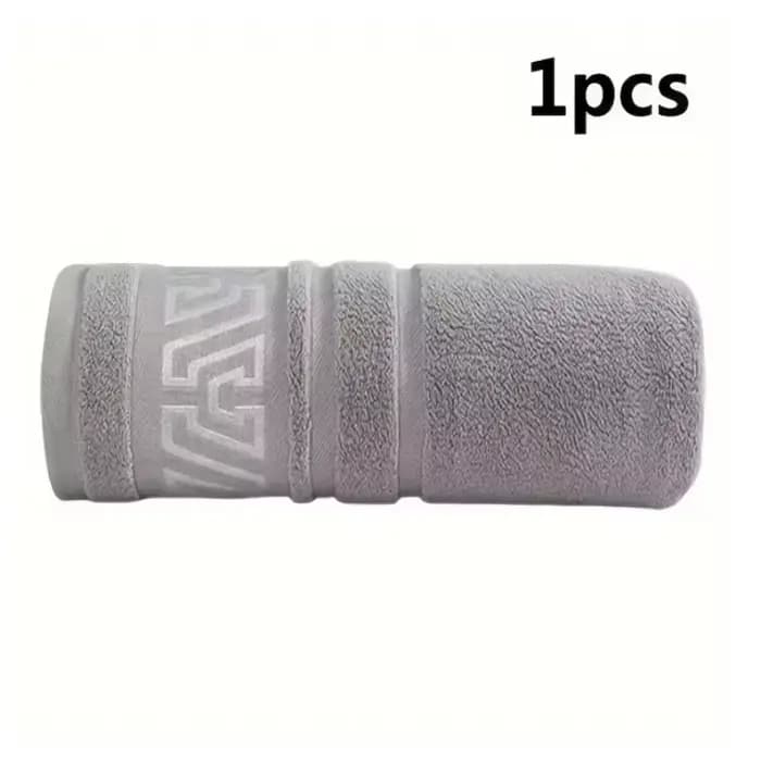 Serviette de bain épaisse en pur coton, 380g, 70x140, douce, absorbante, sans perte de couleur, nouv