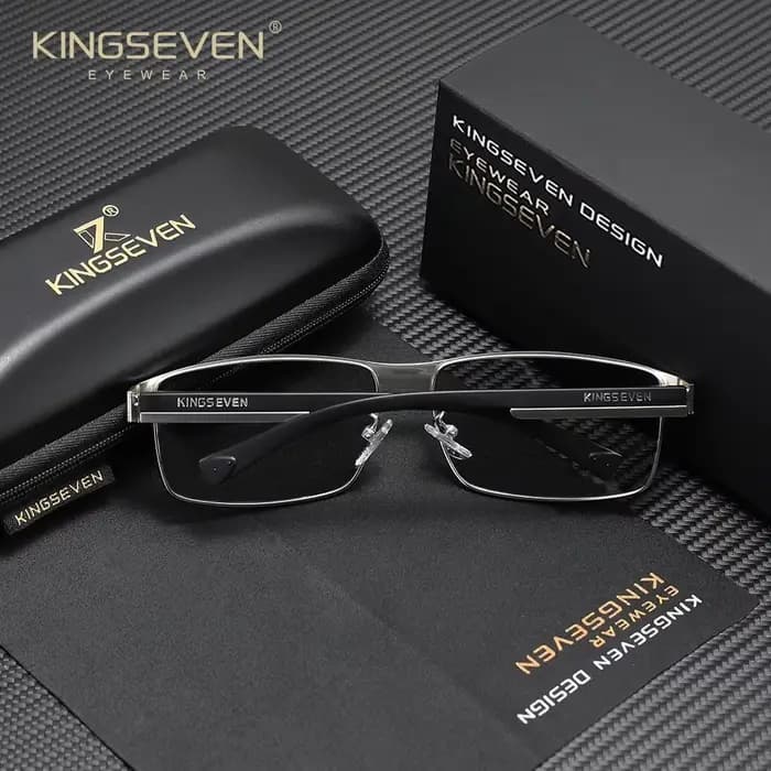KINGSEVEN Lunettes de soleil polarisées rectangulaires UV400 pour hommes, lunettes de cyclisme, lune