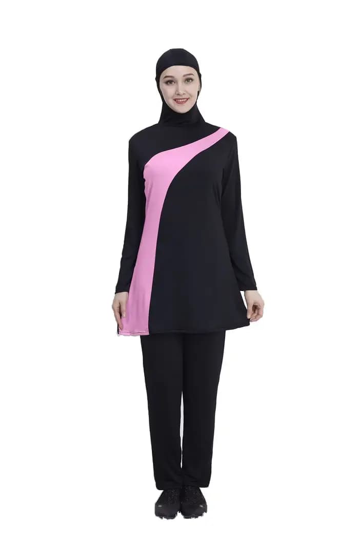 Maillot de bain musulman pour femmes, couverture complète, hijab, burkini modeste, vêtements de plag