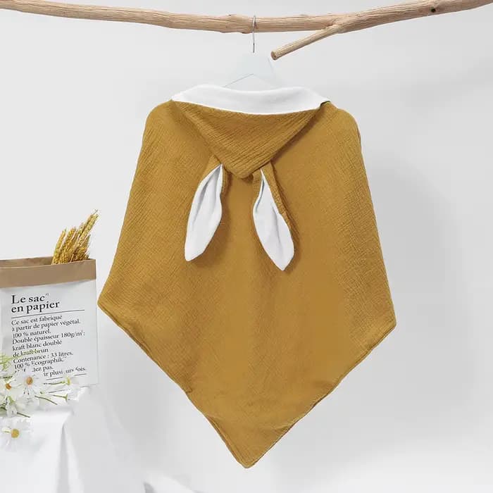 Peignoir à Capuche en Coton Pur pour Bébé Garçon et Fille, Serviette de Bain avec Nom Personnalisé,